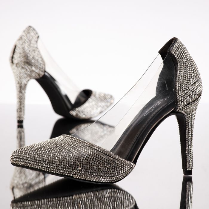 Дамски обувки с ток Irma черен #13478