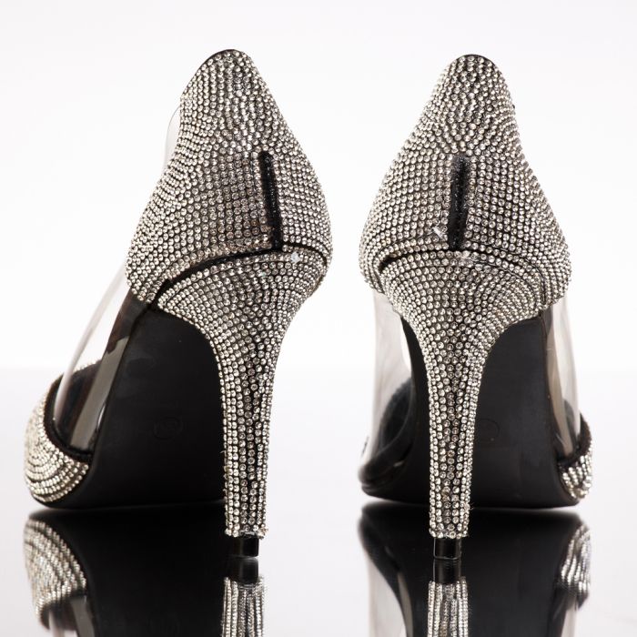 Дамски обувки с ток Irma черен #13478