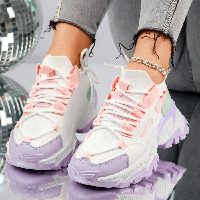Дамски спортни обувки Linda2 лилаво #13677