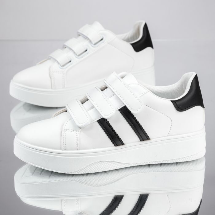 Дамски спортни обувки Elio Бяло/черен #13658