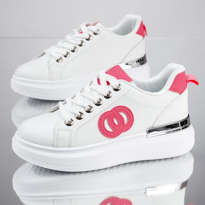 Дамски спортни обувки Lucas Бяло/червен #13650
