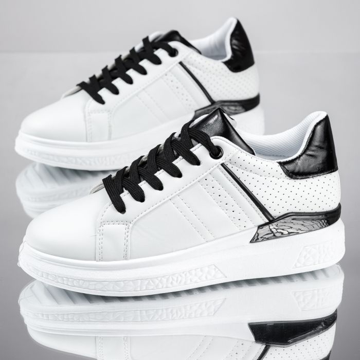 Дамски спортни обувки Miles Бяло/черен #13661