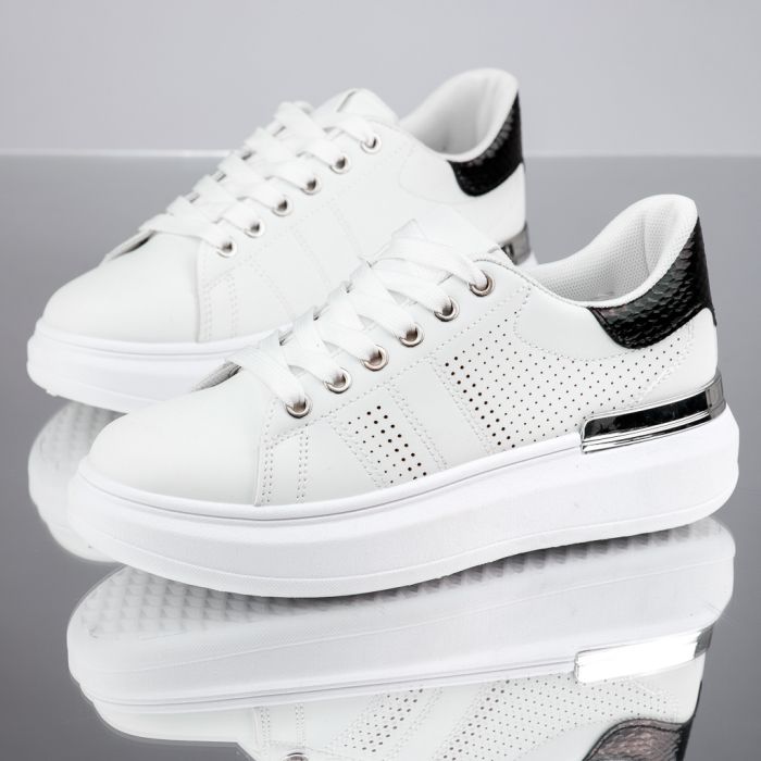 Дамски спортни обувки Alyssa Бяло/черен #13576