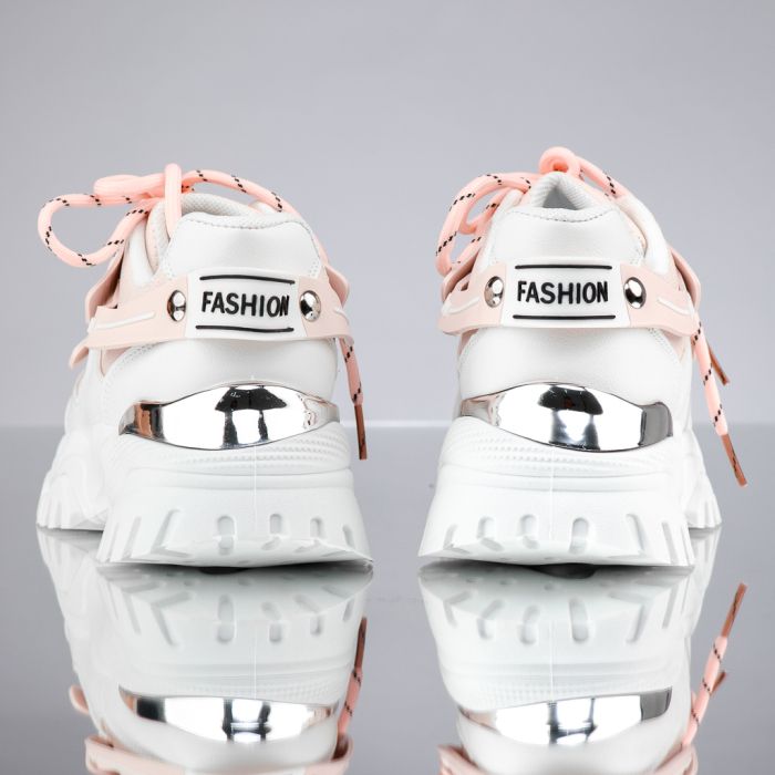 Дамски спортни обувки Criss Бяло/Розово #13614