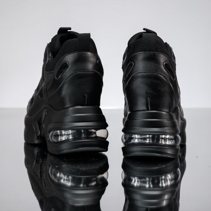 Ana Női Fekete Sportcipő Platformmal #13938