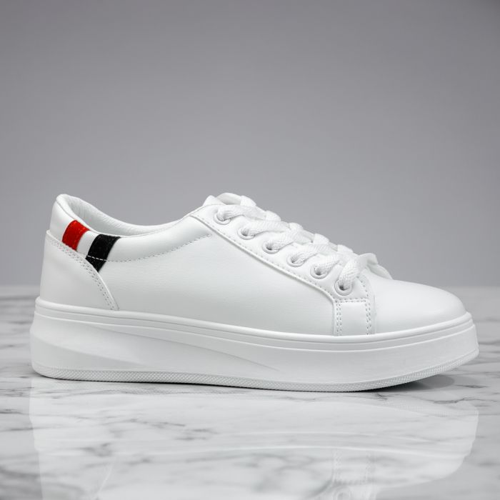 Дамски спортни обувки Martin Бяло/червен #13766