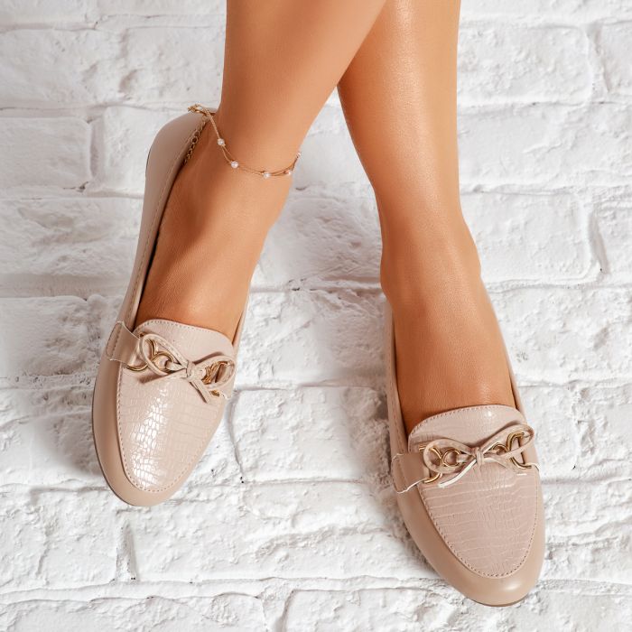 Обувки за балеринки  Lane Бежово #14011