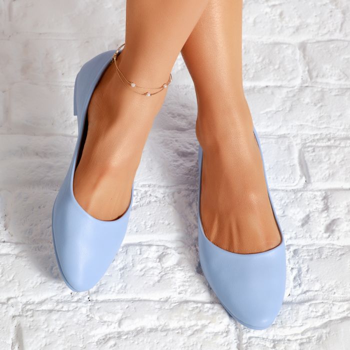 Barbara Női Kék Balerina Cipő #14050