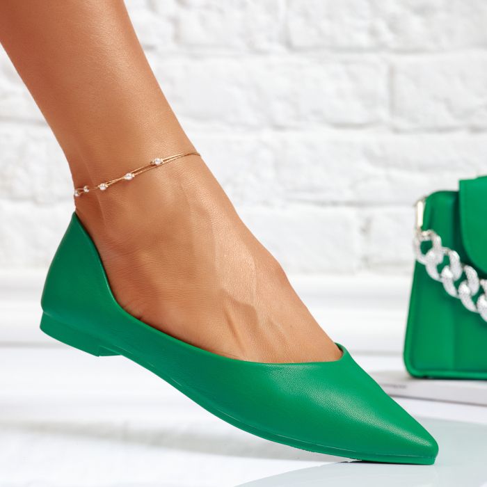 Обувки за балеринки Artemis Зелено #14077