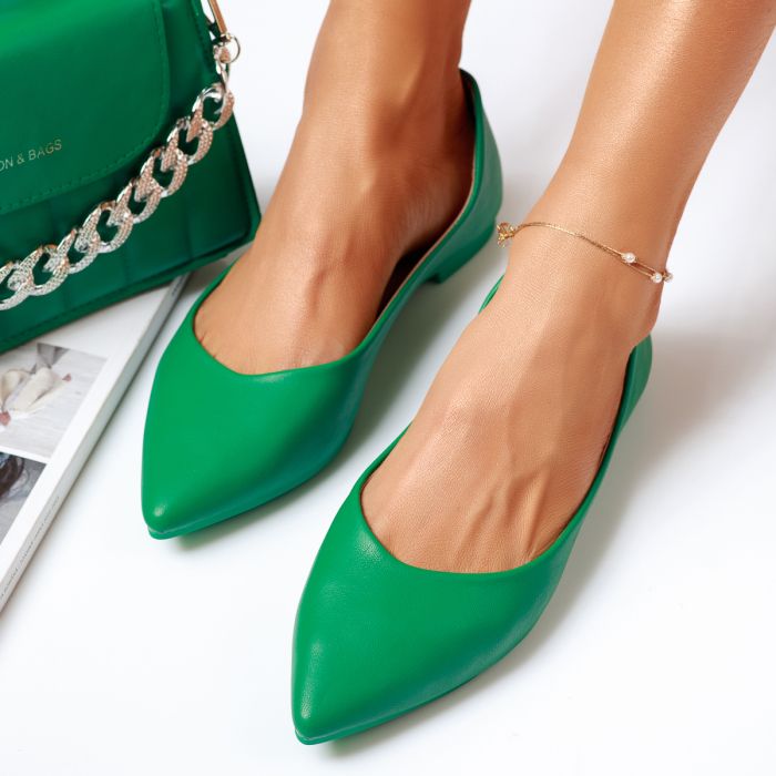 Обувки за балеринки Artemis Зелено #14077