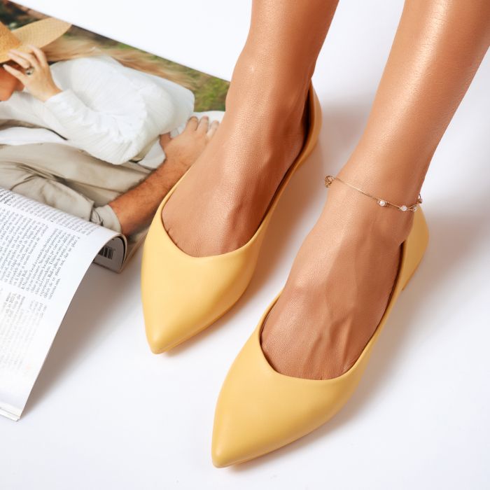 Обувки за балеринки Artemis Жълто #14071