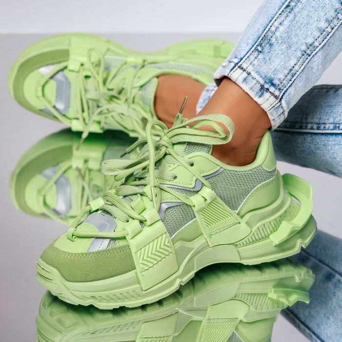 Дамски спортни обувки Fest Зелено #14132