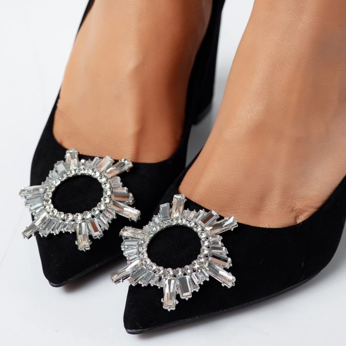Дамски обувки с ток Water  черен #14227
