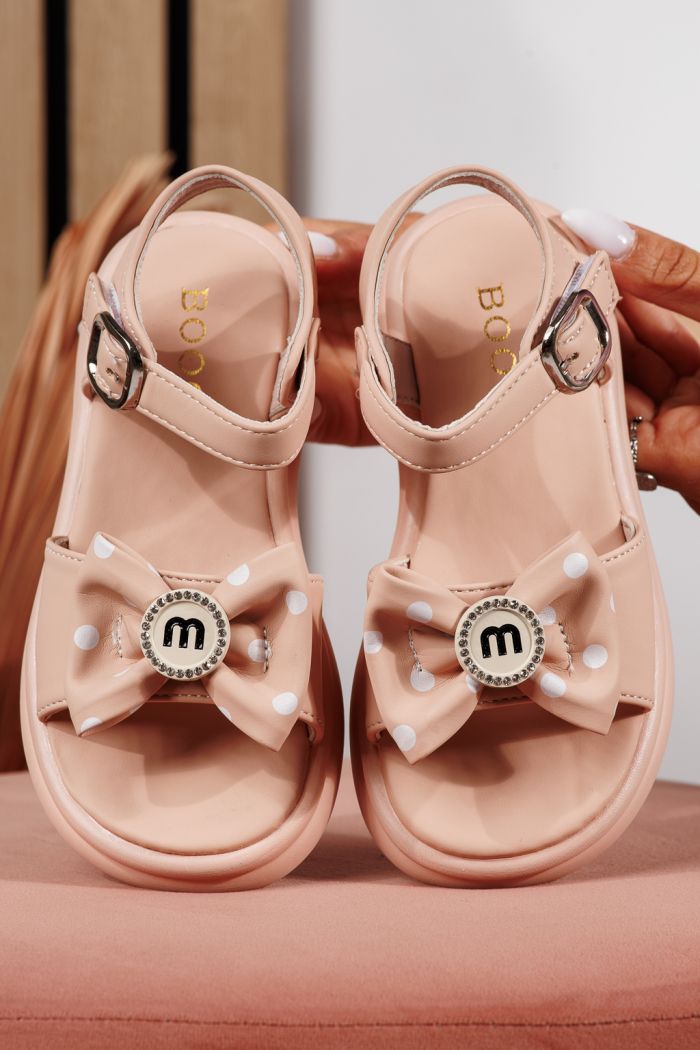 Sandale fete roz din piele ecologica Alice2 #21890