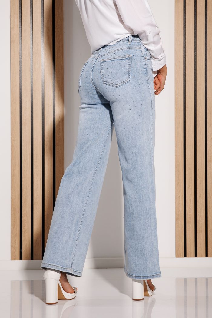 Női trapéz farmer Monica kék  #A1163