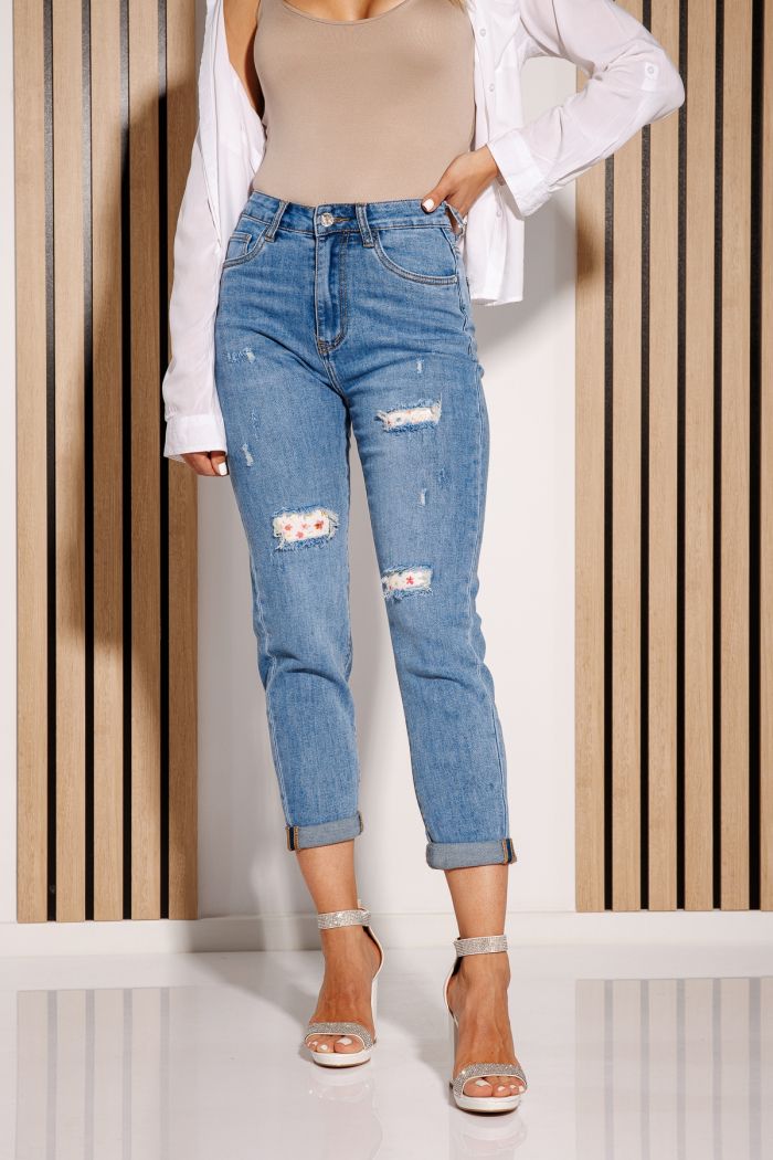 Női kék baggy fit farmer Aylani kék  #A1165