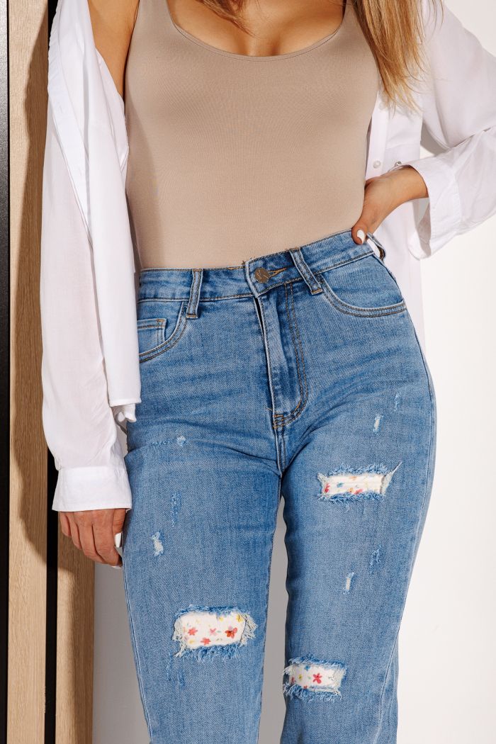Női kék baggy fit farmer Aylani kék  #A1165