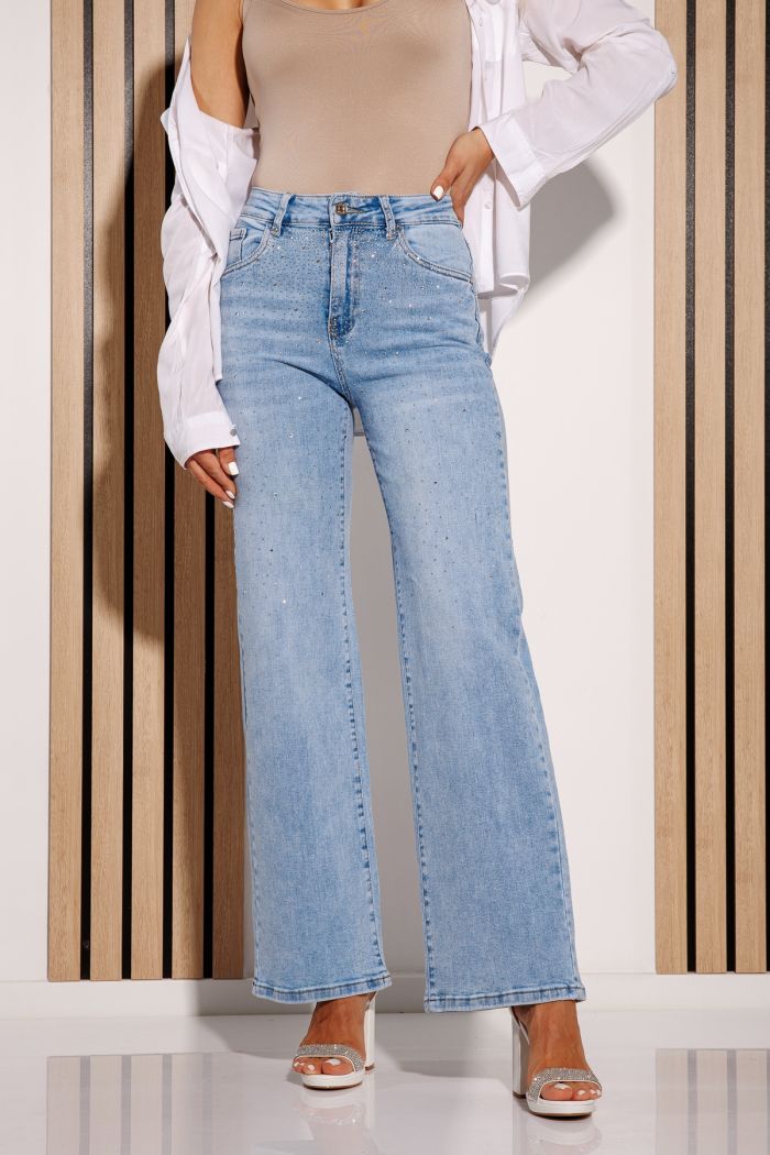 Női trapéz farmer Adina kék  #A1142