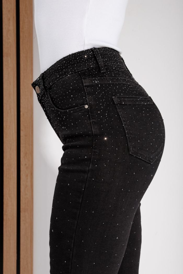 Női skinny farmer Luna Fekete #A1172