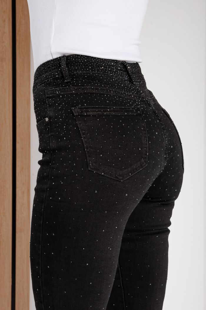 Női skinny farmer Luna Fekete #A1172