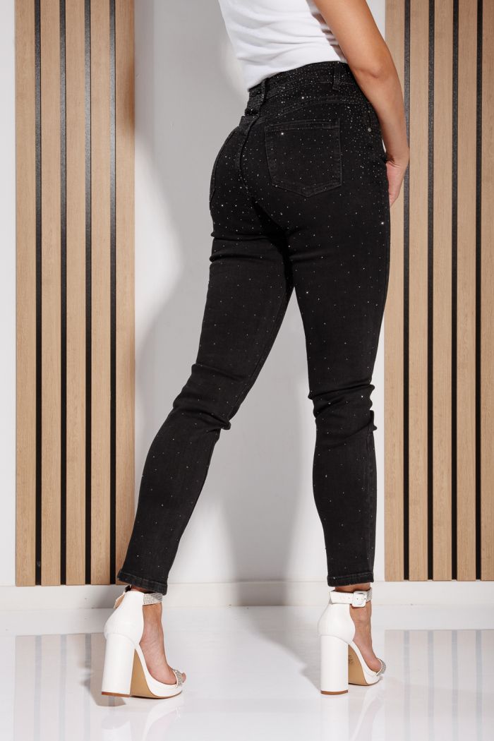 Női skinny farmer Luna Fekete #A1172