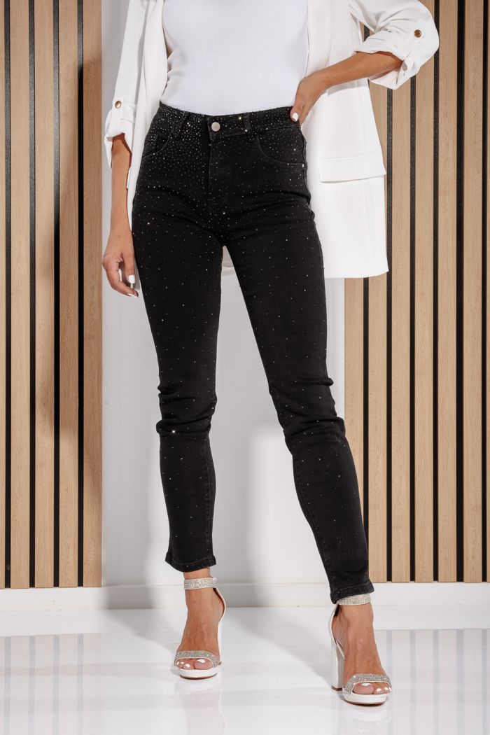 Női skinny farmer Luna Fekete #A1172