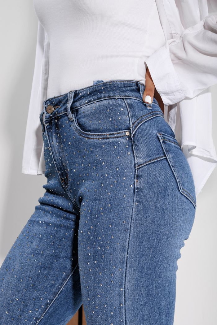 Női Push-Up Skinny Farmer Victoria Kék #A1184