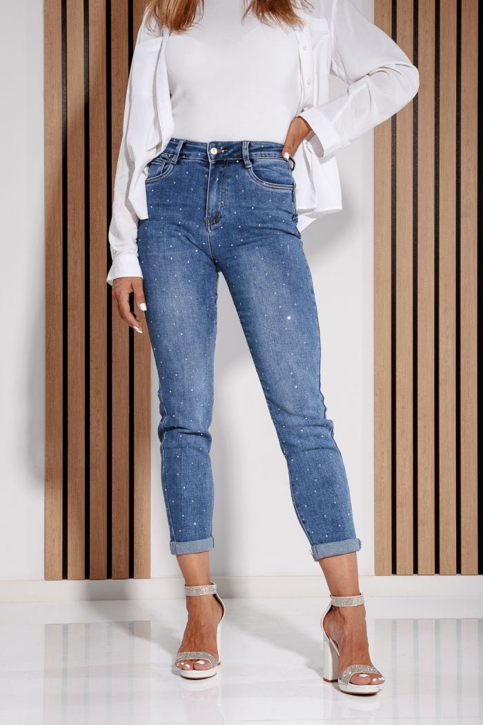 Selene női kék push-up skinny farmer #A1179