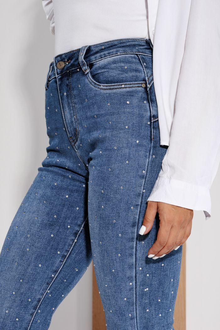 Selene női kék push-up skinny farmer #A1179