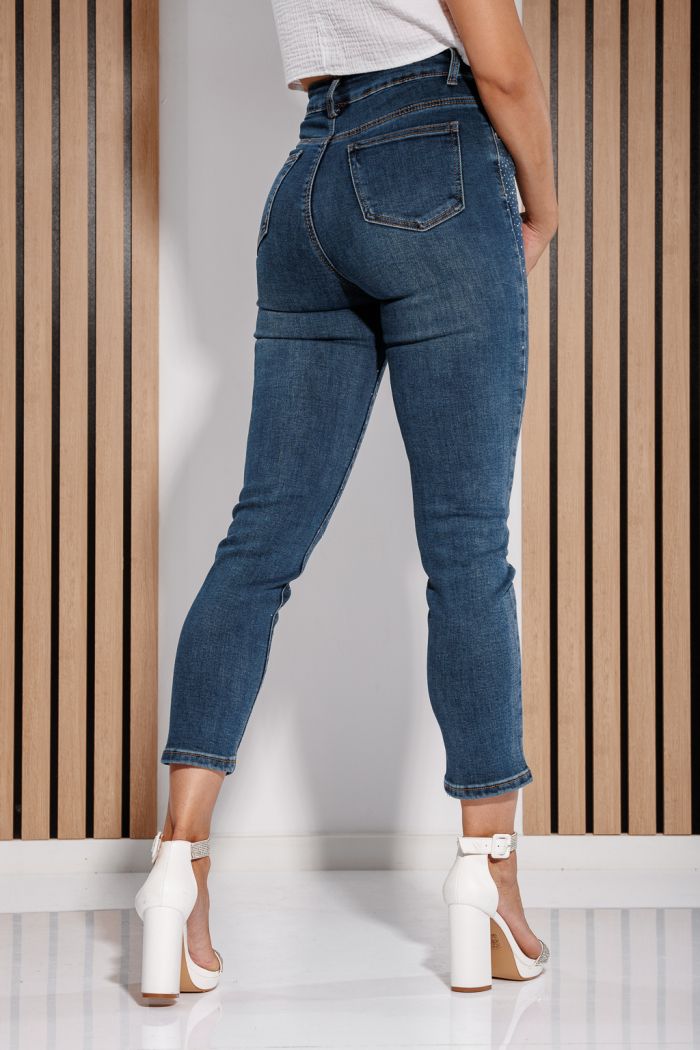 Női skinny farmer Luna kék #A1173