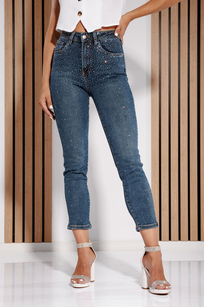 Női skinny farmer Luna kék #A1173
