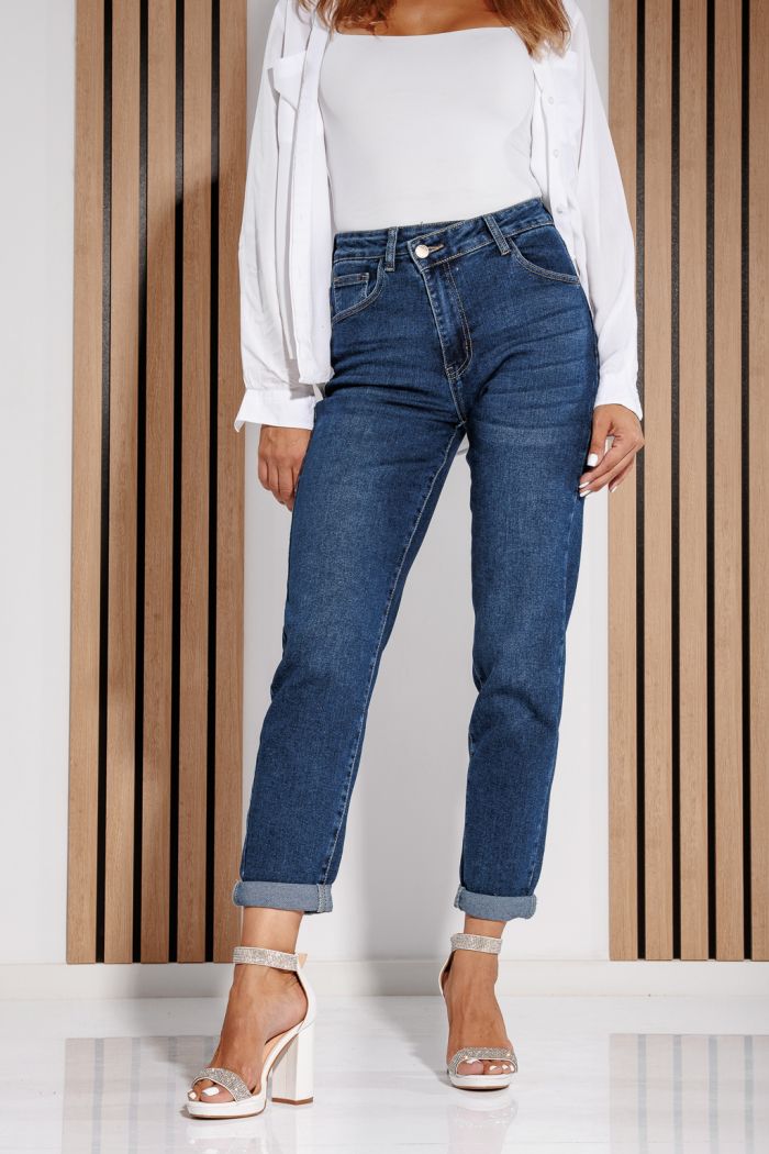 Női baggy fit farmer Naomi kék #A1188