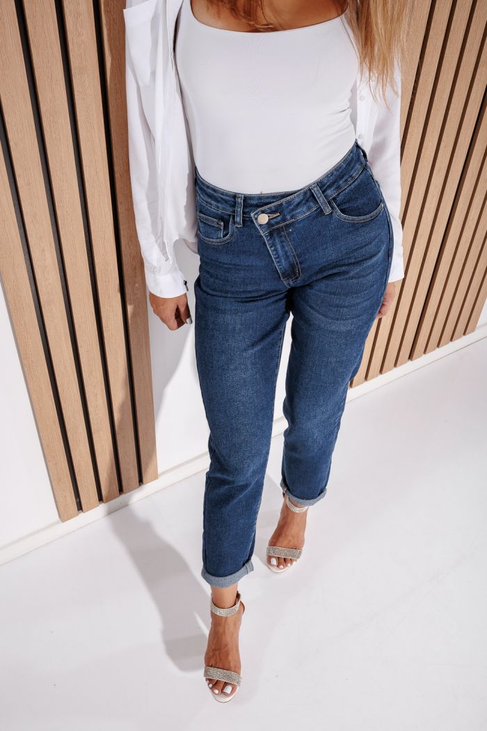 Női baggy fit farmer Naomi kék #A1188