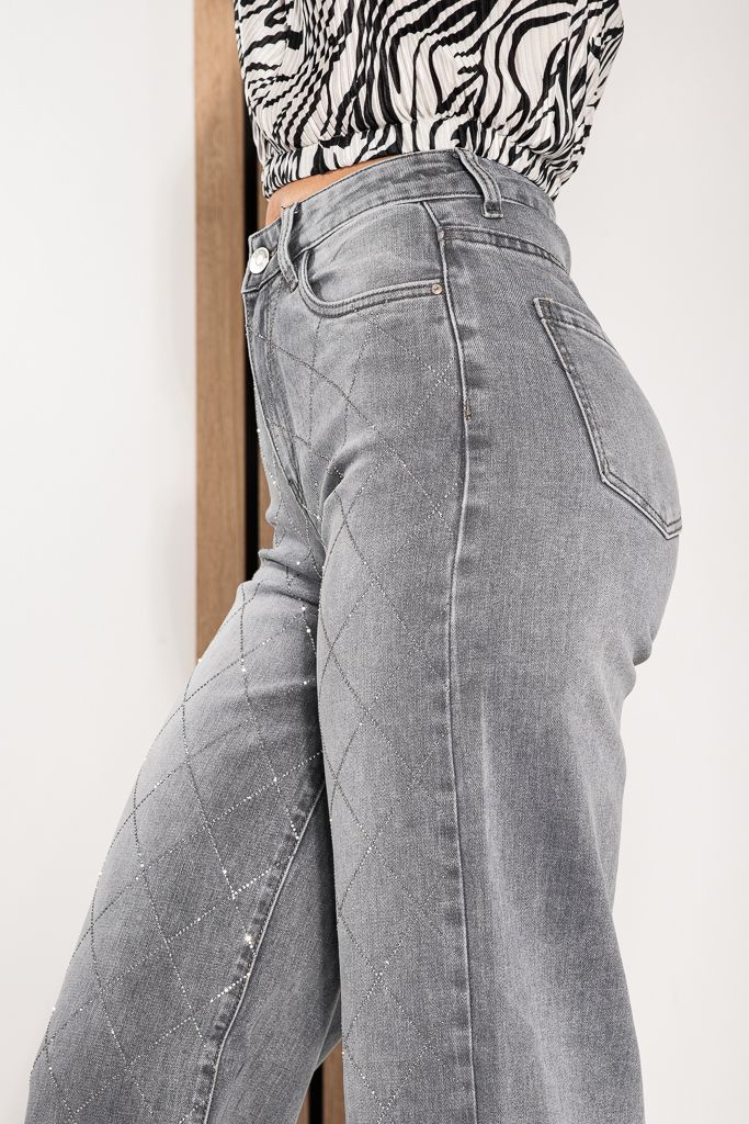 Farmer Wide Leg Fit női Irene Szürke #A1228