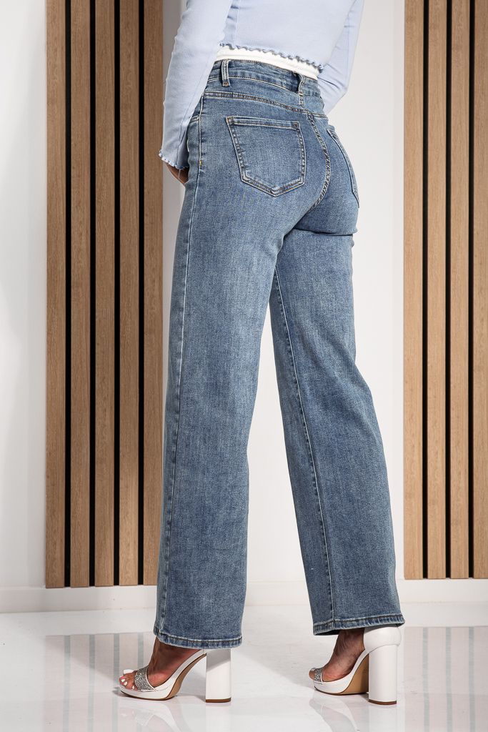 Farmer Wide Leg Fit női Daniela Kék #A1222