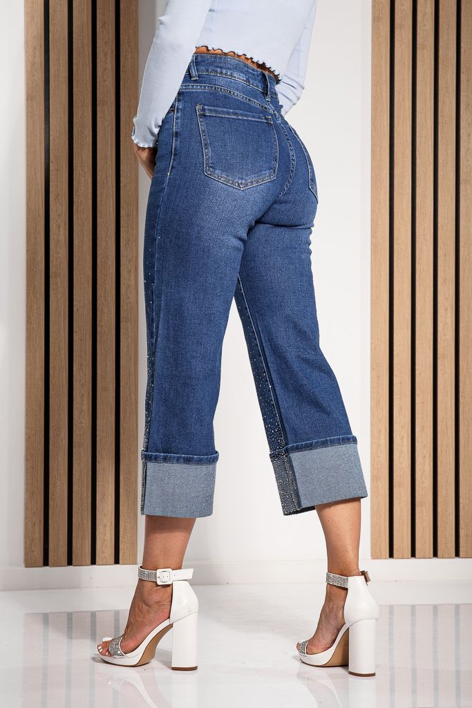 Farmer Wide Leg női Chiara Kék #A1205