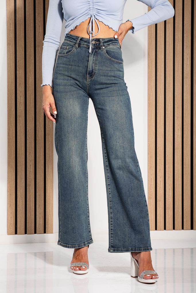 Farmer Wide Leg Fit női Elissa Kék #A1225