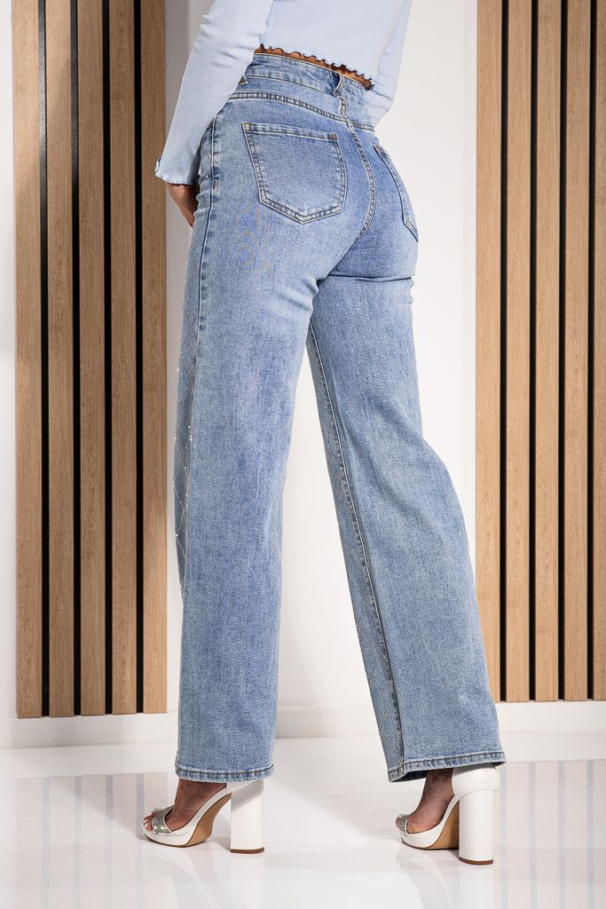 Farmer Wide Leg Fit női Jain Kék #A1229