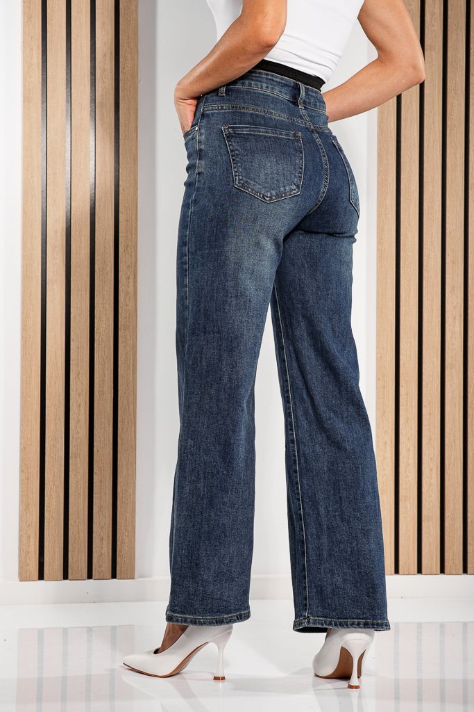 Farmer Wide Leg Fit női Catlin Kék #A1216