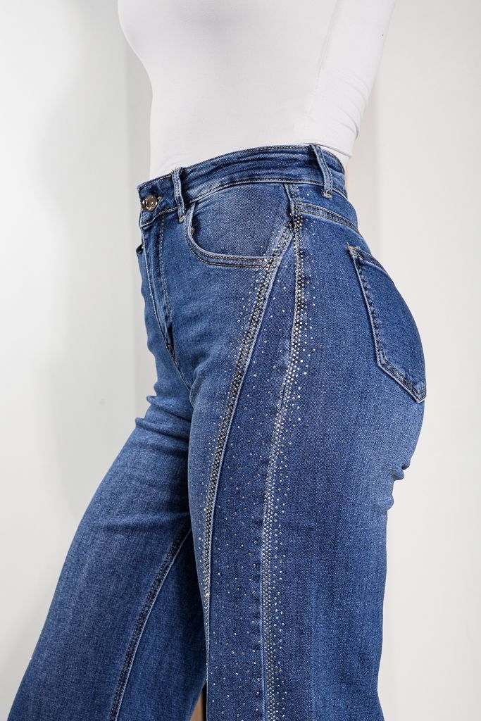 Farmer Wide Leg Fit női Divya Kék #A1223