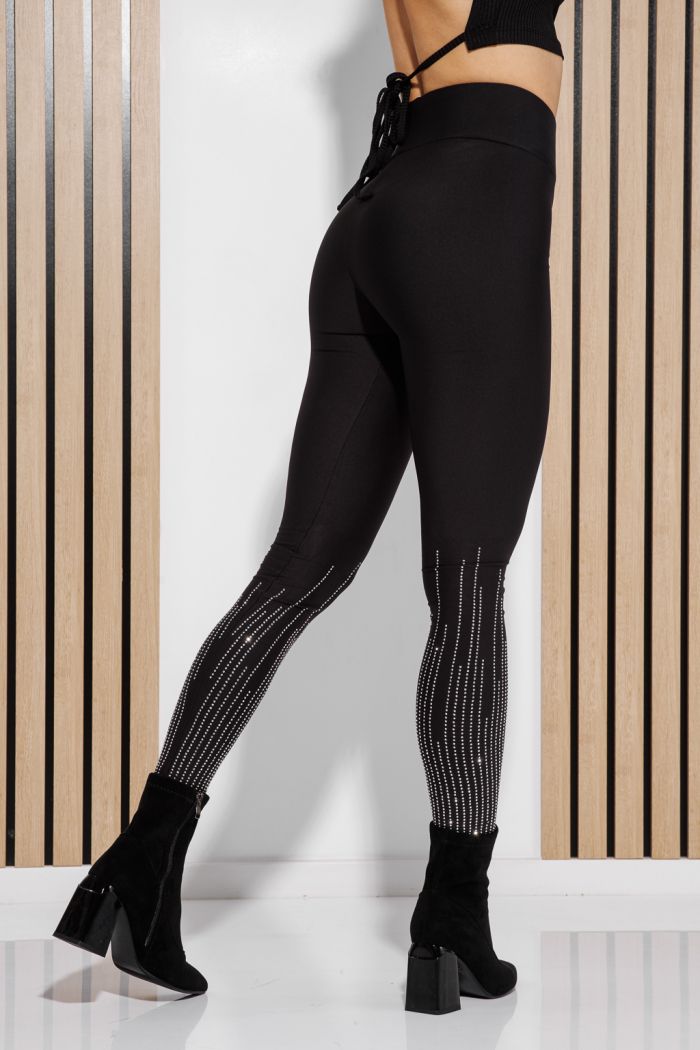 Női bélelt harisnyanadrág Sonia Fekete #A1322