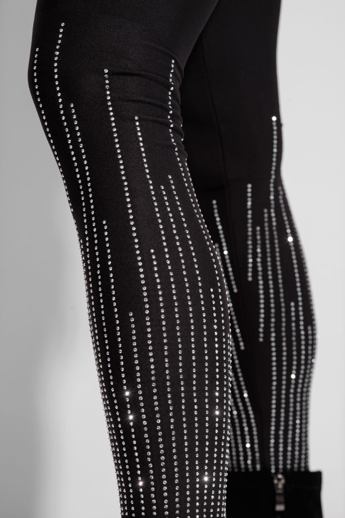 Női bélelt harisnyanadrág Sonia Fekete #A1322