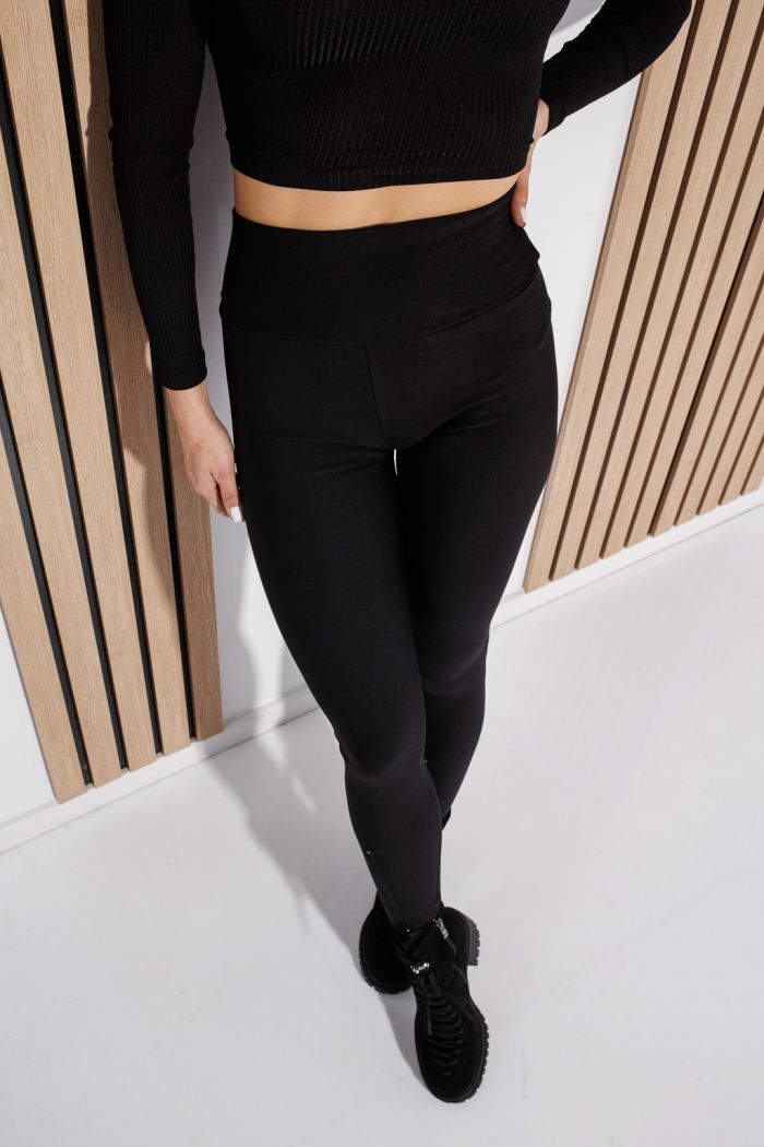 Női bélelt harisnyanadrág Clarice Fekete #A1340