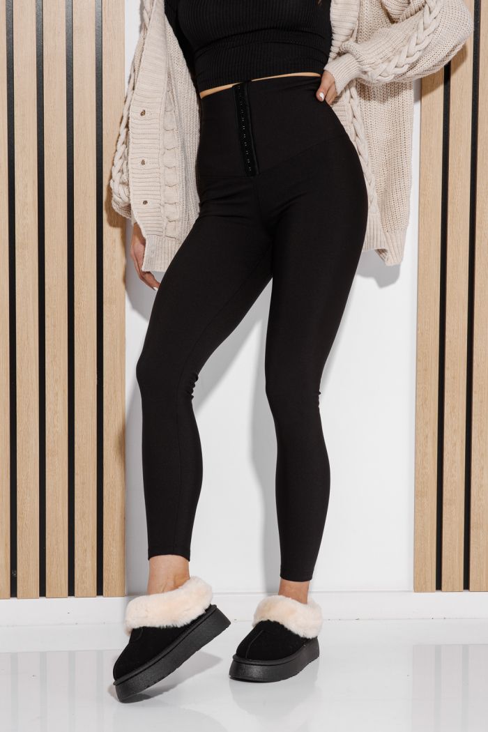 Női harisnyanadrág párnázott Sasha Fekete #A1309