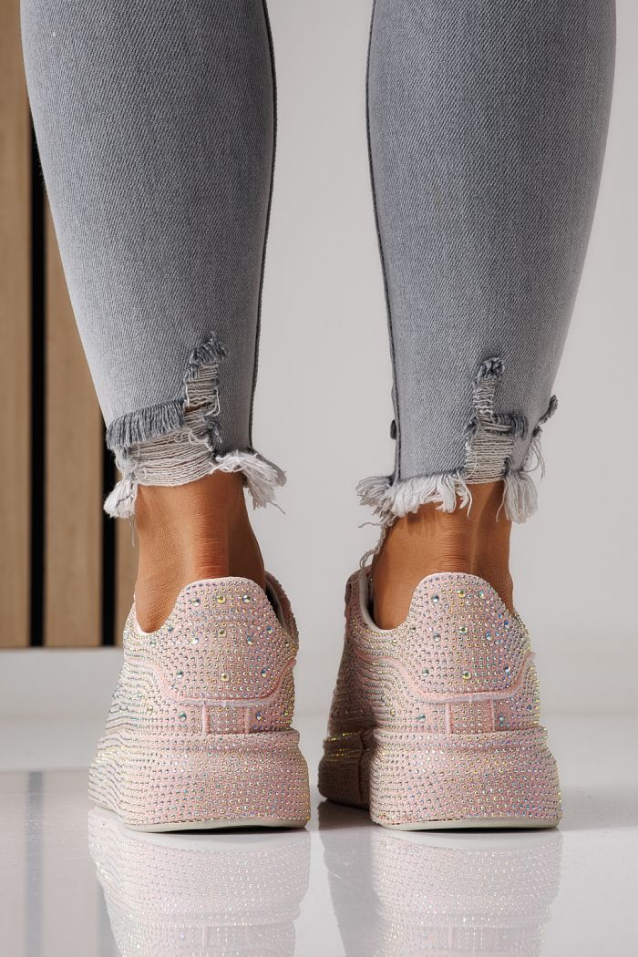 Női sportcipők rózsaszín textil anyagból készült Alexia #24006
