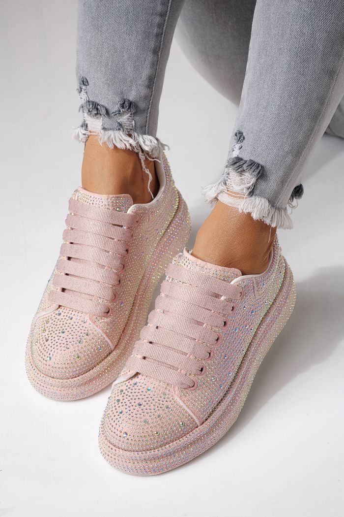 Női sportcipők rózsaszín textil anyagból készült Alexia #24006