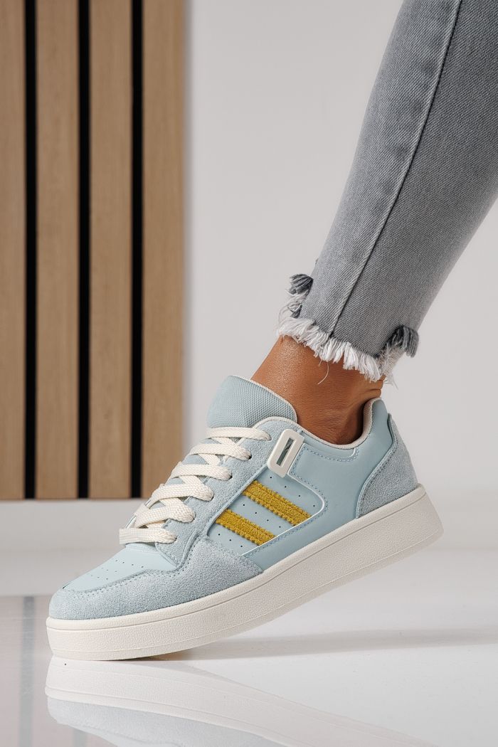 Női sportcipők kék öko bőrből készült Iris #24193