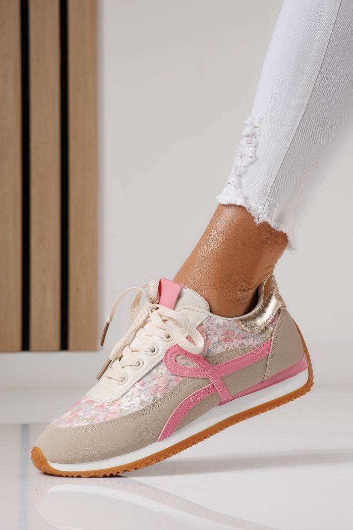 Női sportcipők rózsaszín öko bőrből készült Jesica #24123