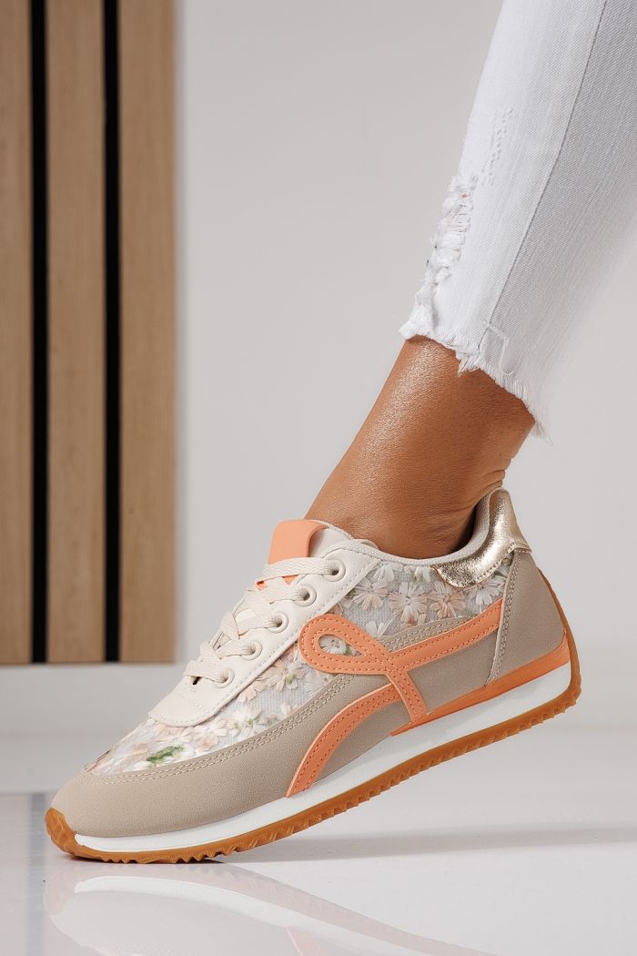 Női sportcipők narancs öko bőrből készült Jesica #24127