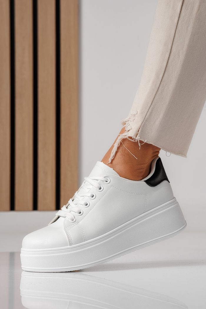 Női sportcipők fehér öko bőrből készült Celin #24062